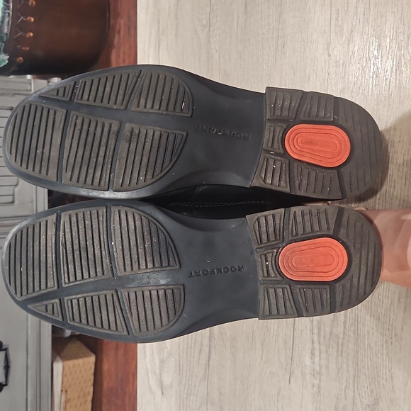 Rockport Men's Black Leather Slip-On Shoes size 10 - Picture 5 of 13